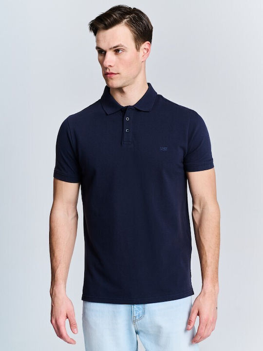 Staff Men's Short Sleeve Blouse Polo Navy Blue