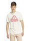 Adidas Badge Ανδρικό T-shirt Κοντομάνικο Μπεζ