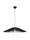 ArkoLight Pendant Light Black with Rope for Socket E27 40cm