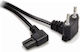 G&bl Power Cord 90° Euro Type C Plug 90° C7 Socket Double Shielding Black L.1 8 M