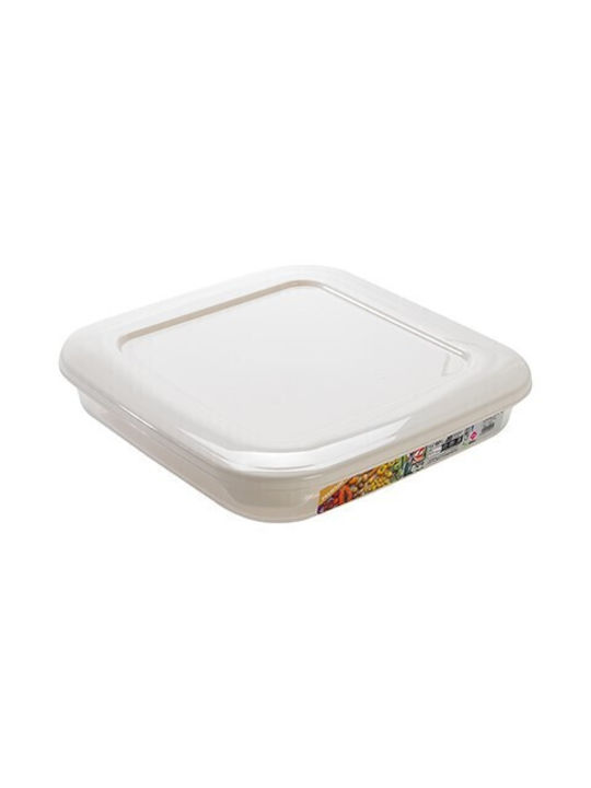 Hega Hogar Plastic Lunch Box White 1800ml