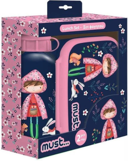 Must Team Plastik Kinder Lunchset 0.5Es Rosa