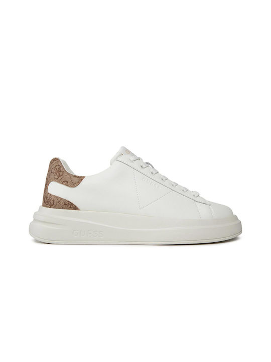 Guess Bărbați Sneakers White-brown