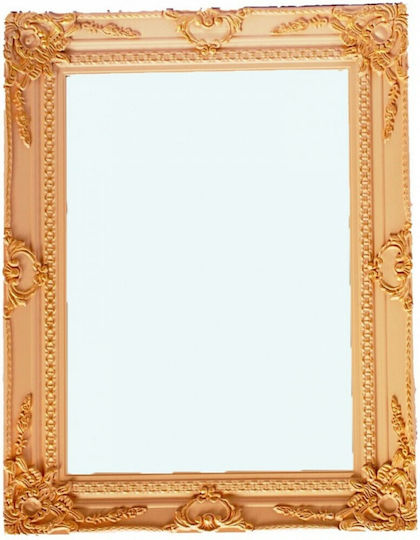 Lampiris Interiors PAP-INA3/3042/90BR Wandspiegel Rechteckig Orange 90x60cm