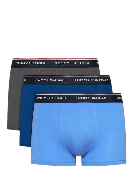 Tommy Hilfiger Trunk Men's Boxers Grey- Blue- Silk 3Pack
