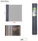 KMT Style Σίτα Παραθύρου Σταθερή Μαύρη 3000x100cm