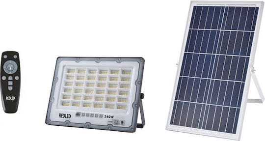 Redled Wasserdichter Solar LED Flutlichter 240W Mit Einstellbarem Warm Weiß Mit Fotowiderstand Und Fernbedienung IP66