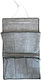 TnS Fabric Hanging Storage Case for Underwear in Gray Color 36x59cm 1pcs