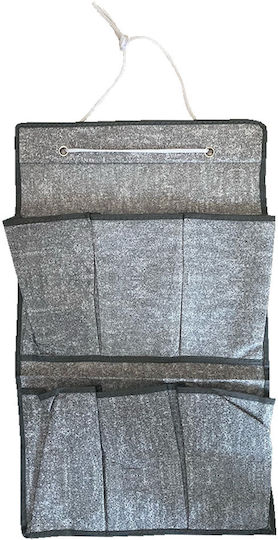 TnS Fabric Hanging Storage Case for Underwear in Gray Color 36x59cm 1pcs