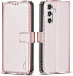 Binfen Wallet Case Δερματίνης Ροζ (Galaxy A35)