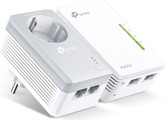 TP-LINK TL-WPA4226KIT v5.2 Powerline Double Wi‑Fi 4 with Passthrough Socket and 2 Ethernet Ports