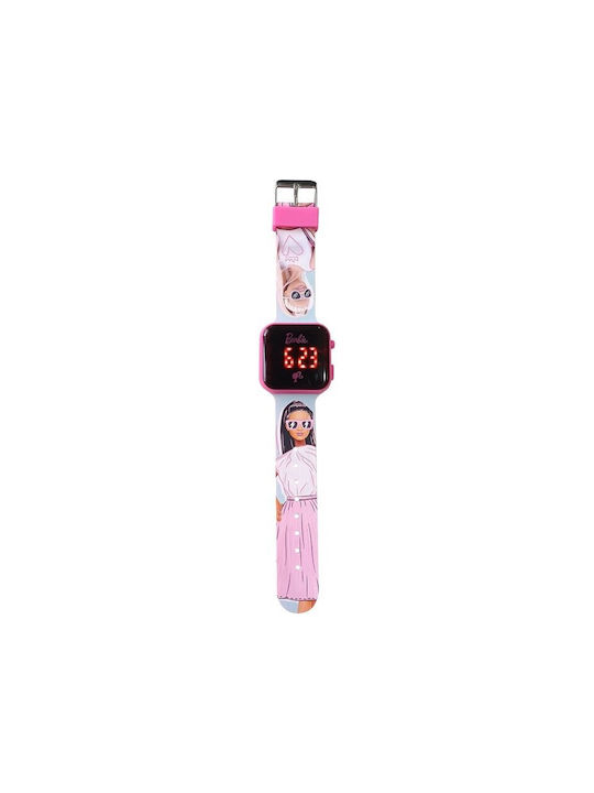 Barbie Kinder Digitaluhr mit Kautschuk/Plastik Armband
