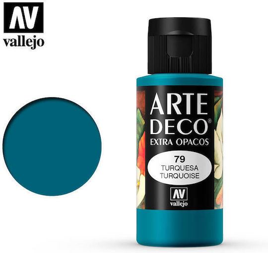 Art Deco Acrylic Paint Vallejo 60ml Turquoise 85079