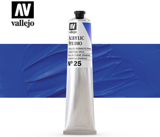 Acryl Studio Farbe Tube Vallejo 58ml Kobaltblau 21025