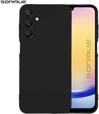 Sonique Coperta din spate Silicon / Tesatura Negru (Galaxy A25 5G)