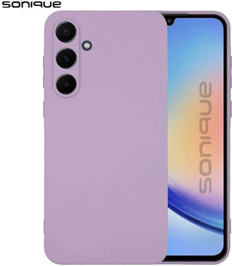 Sonique Back Cover Silicone / Fabric Purple (Galaxy A35)