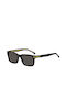 Hugo Boss Men's Sunglasses with Black Plastic Frame and Black Lens HG 1628/S 807/IR