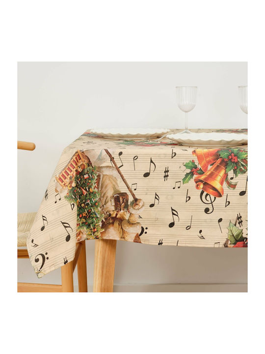 Mauré Christmas Tablecloth Fabric L250xW140cm 1pcs