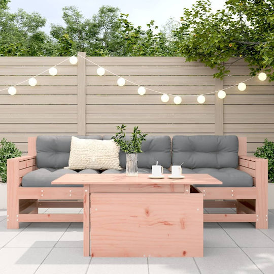 Masă Exterior Din Salcâm Maro Și Lemn De Brad 100x50x75cm