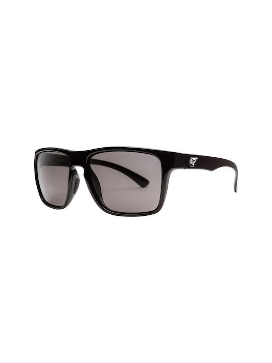 Volcom Trick Men's Sunglasses with Black Plastic Frame and Gray Lens VE01600201-000