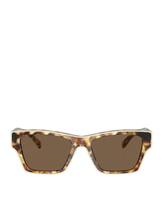 Tory Burch Damen Sonnenbrille mit Braun Schildkröte Kunststoff Gestell und Braun Linse TY7207U-199873