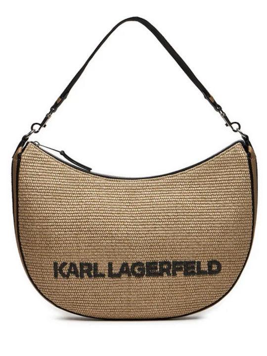 Karl Lagerfeld Γυναικεία Τσάντα Ώμου Μπεζ
