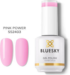 Bluesky Ημιμόνιμο Βερνίκι Νυχιών Ροζ 15ml