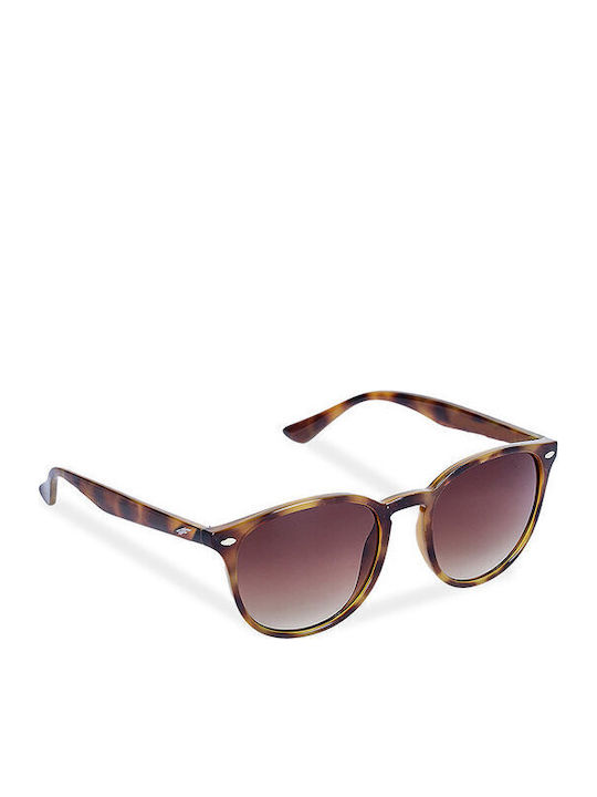 4F Unisex Sonnenbrille mit Braun Schildkröte Ku...