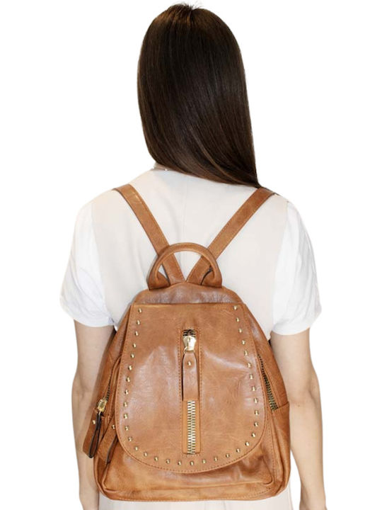 Damen Tasche Rucksack Braun