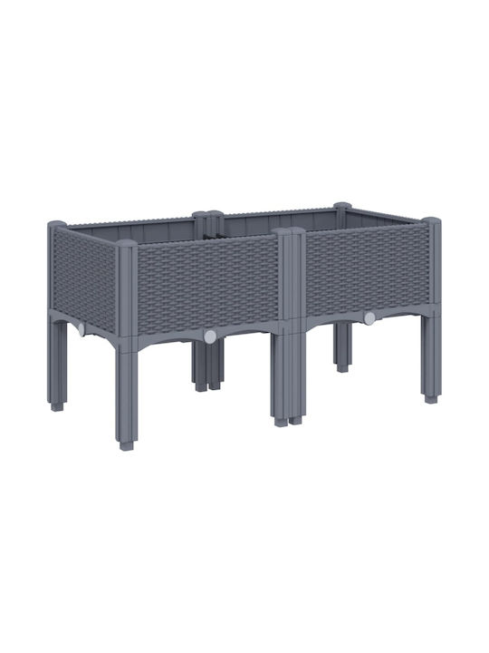 vidaXL Planter Box 80x42cm Gri 367891