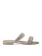 Flache Sandalen Für Damen Silber