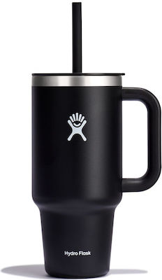 Hydro Flask Tumbler Μπουκάλι Θερμός Black 946ml