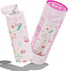 Izy Bottles Kids Water Bottle Thermos Stainless Steel with Screw Cap Non Spill Pink 350ml