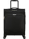 American Tourister SummerRide Cabin Fabric Travel Suitcase Black with 4 Wheels Height 55cm