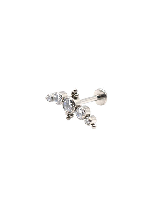 Poco Loco Earrings Titanium with Stones