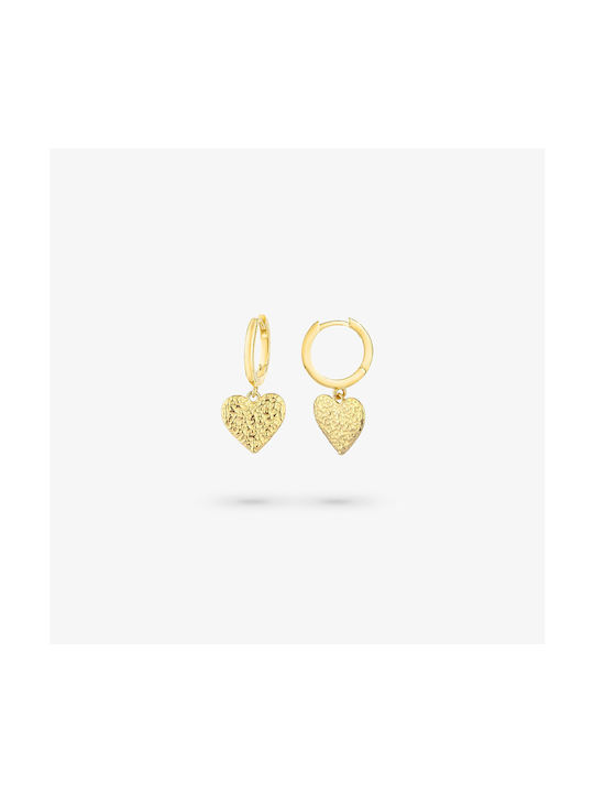 Radiant Earrings Hoops made of Steel Gold Plated