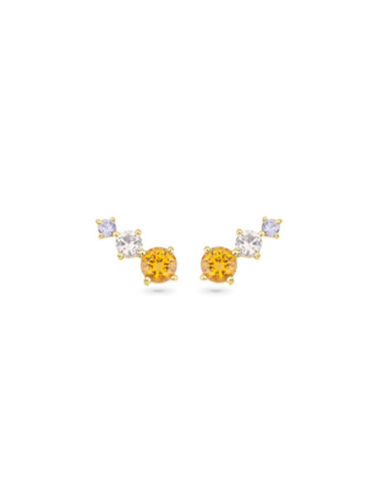 Radiant Earrings made of Steel Gold Plated