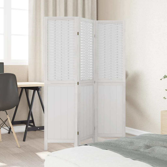 vidaXL Dekorativer Raumteiler Hölzernes mit 3 Paneelen 105x160cm