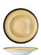 Lukanda Galaxy Plate Pasta made of Porcelain Beige with Diameter 27cm 6pcs