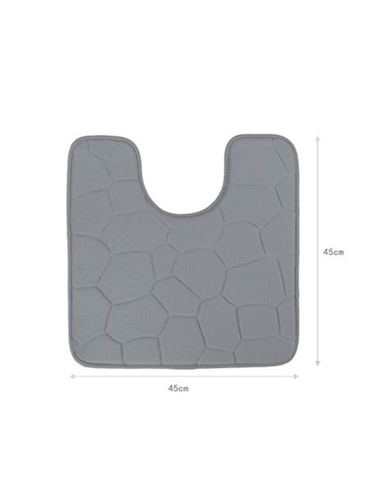 ForHome Bath Mat Toilet TPS-35794 Grey 45x45cm