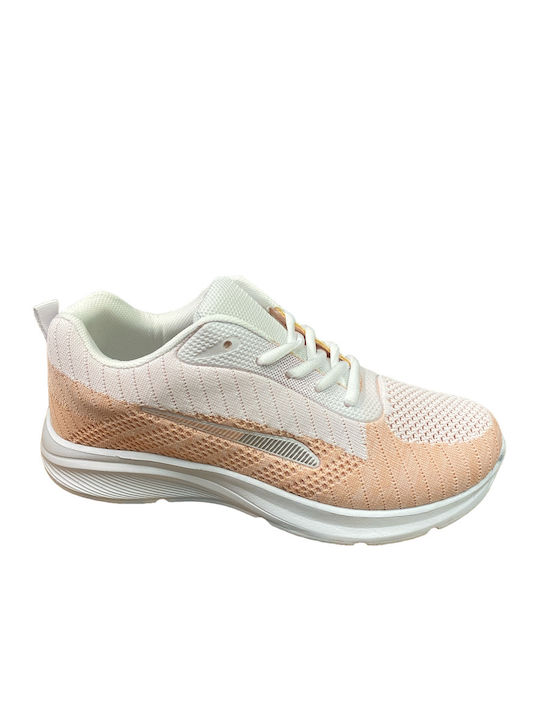 Γυναικεία Sneakers Άσπρο / Ροζ