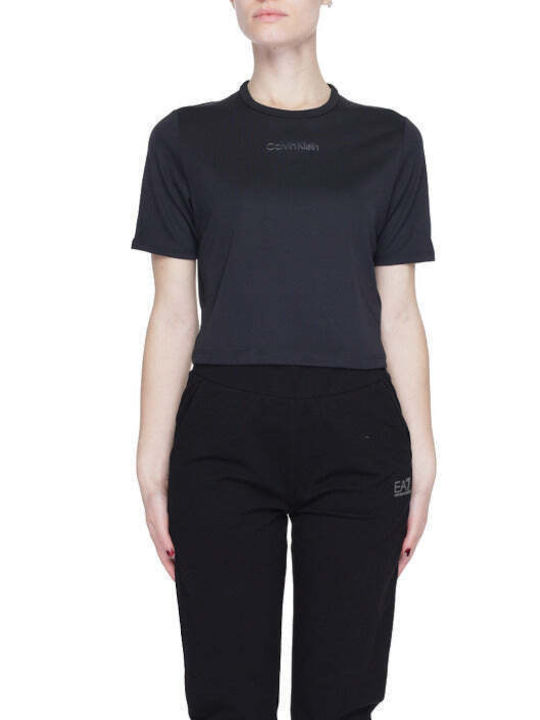 Calvin Klein Γυναικείο Αθλητικό T-shirt Μαύρο