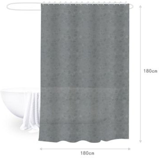 ForHome Κουρτίνα Μπάνιου 180x180cm Γκρι