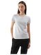 Women's Athletic Blouse Short Sleeve Gray