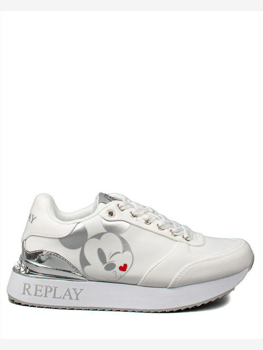 Replay Penny Γυναικεία Sneakers Λευκο