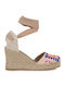 Women's Platform Espadrilles Beige