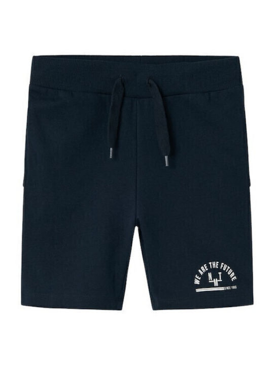 Kinder-Shorts/Bermudas Stoff Dunkelblau