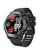 NX9 50mm Smartwatch with Heart Rate Monitor (Black)