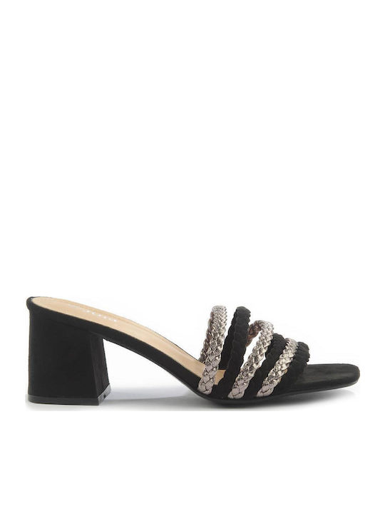 Suede Sandals Black