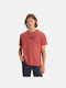 Levi's Crewneck Men's Short Sleeve T-shirt Red